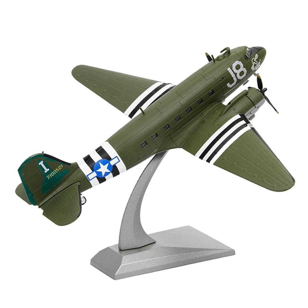 Модель летательного аппарата 1/100 из сплава в стиле милитари C 47 с