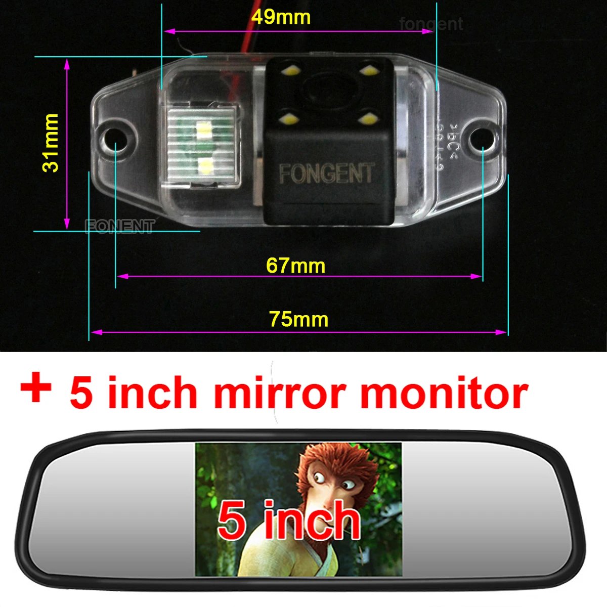 8143-H2-50 Для Toyota Land Cruiser LC 90 120 серии Prado 2700 4000 1996~ автомобильный sony парковочный монитор заднего вида - Название цвета: 8143-H2-50
