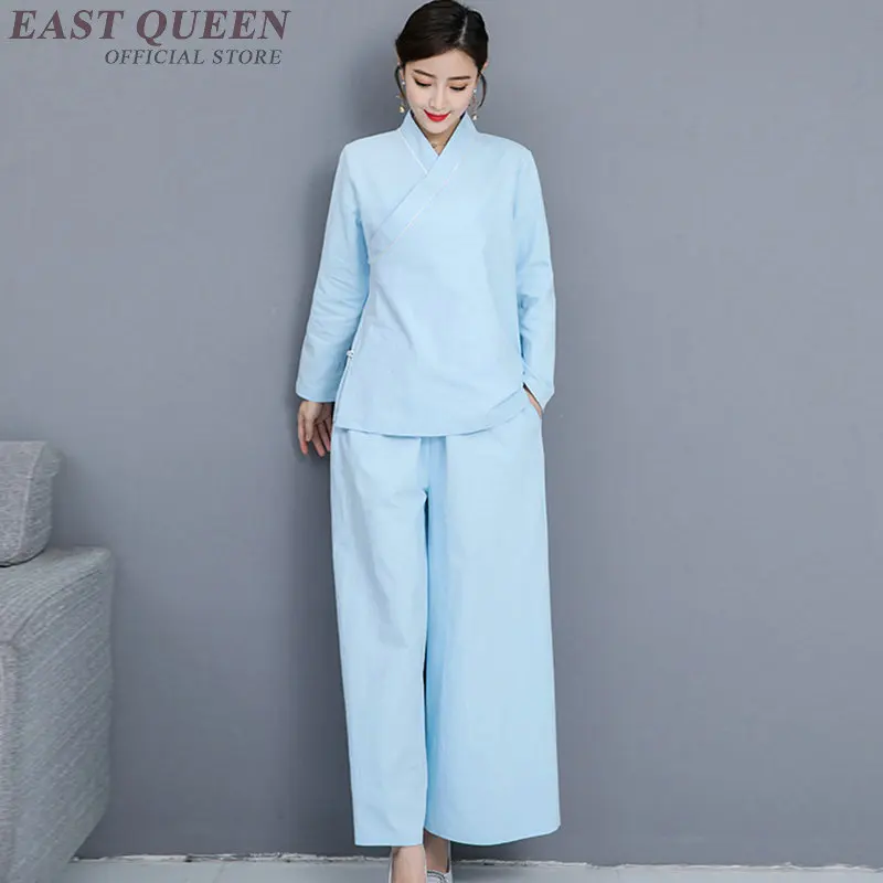 

Chinese Style Spa Beauty Salon Uniform Beautician Clothes Long Sleeve Spa Massage Clothing Beautician Uniform AS060
