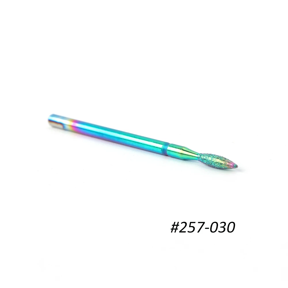 257-030 26 типов сверл для ногтей для маникюра, Электрический станок, Радужный керамический фреза для удаления омертвевшей кожи, инструменты для ухода за ногтями SA1514 - Цвет: 257-030