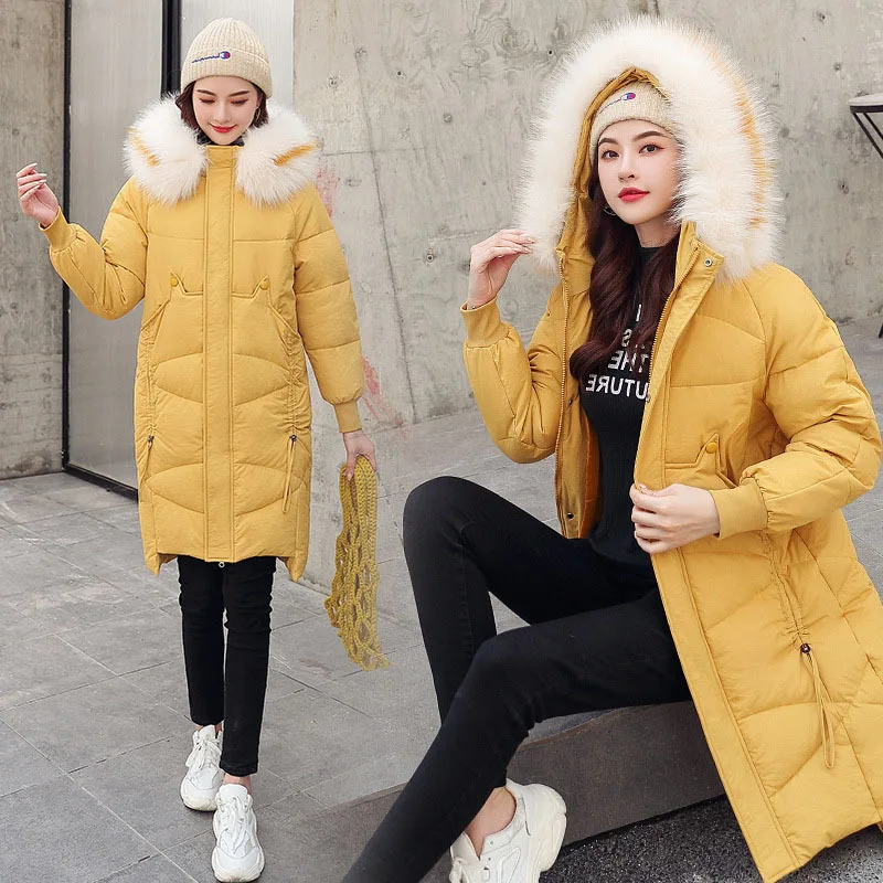 

Down Jacket Cotton-padded Clothes Women's 2019 Winter New Style Korean-style Loose And Plus-sized Thick Slim Fit WOMEN'S Cotton-