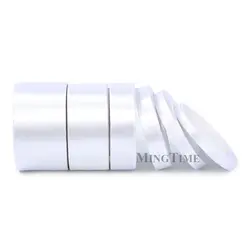 Luxurious Satin Ribbon for Gift Wrapping and DIY Crafts (25 Yards) (White)