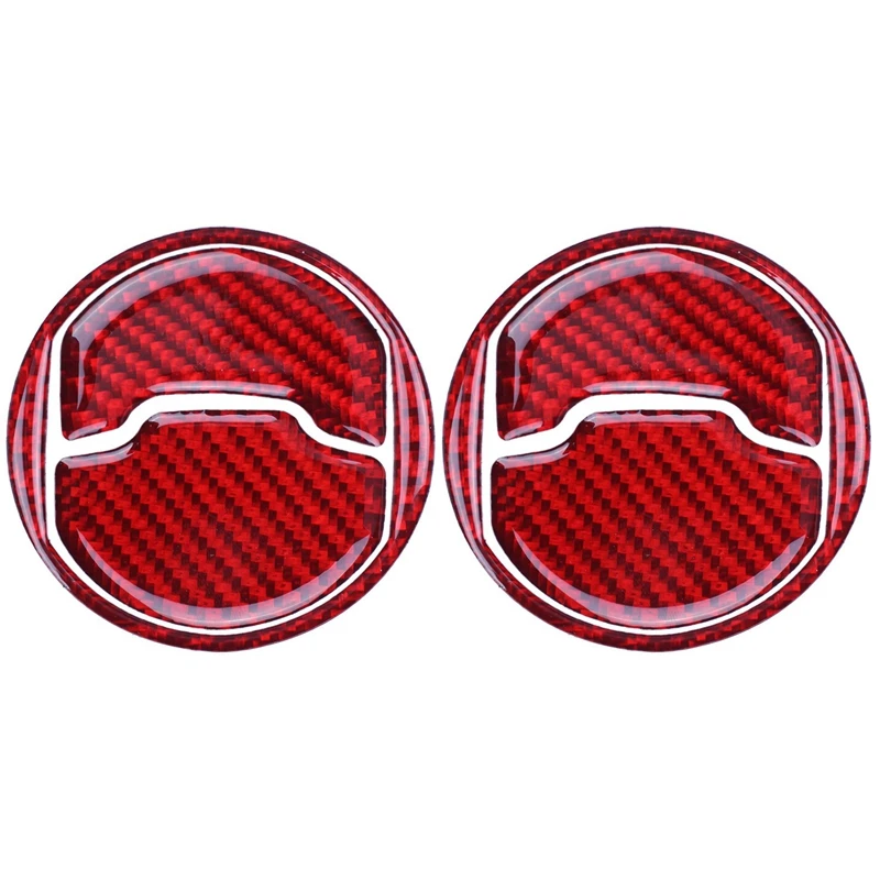 

2PCS for Ford Mustang Carbon Fiber Car Interior Central Air Conditioner Outlet Decorative Cover Sticker Accessories