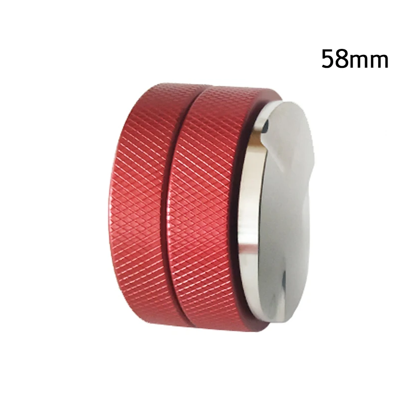 Red Tamper 58mm Эспрессо Bottomelss голый портафильтр 51 мм-58 мм применяется к E61 пробивая головка 304 нержавеющая сталь кофе ручка машины - Цвет: Red Tamper 58mm