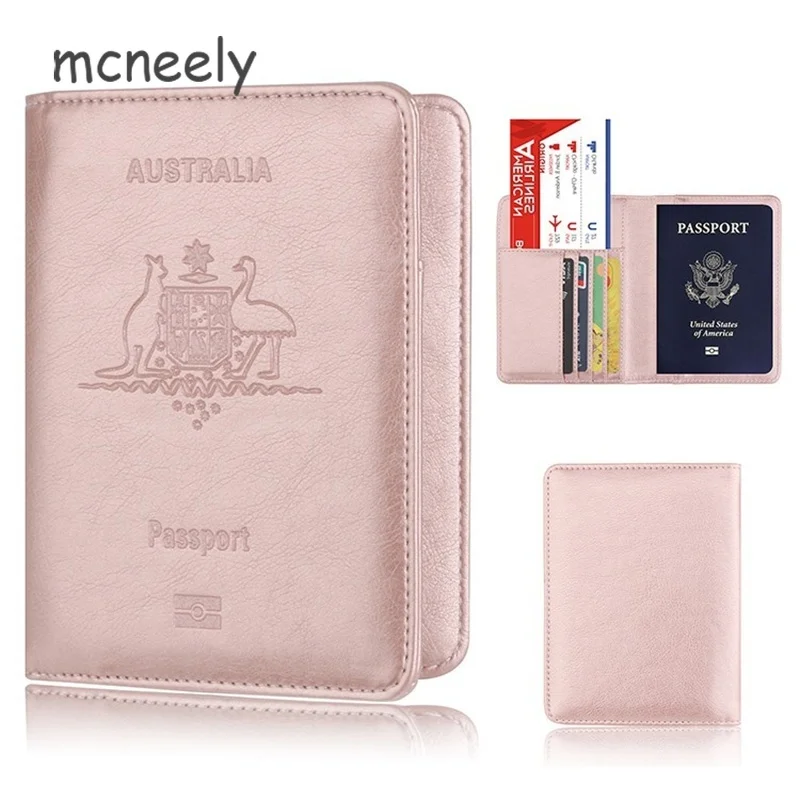 

Multifunctional Travel Passport Holder Protector Case for Australia Leather Passport Cover for Business Credit Card Holder Case