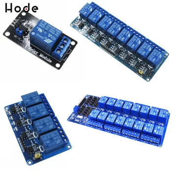 

5V 1 4 8 16 channel relay module with optocoupler .Relay Output 1 4 8 16 way relay module high low level Expansion Board