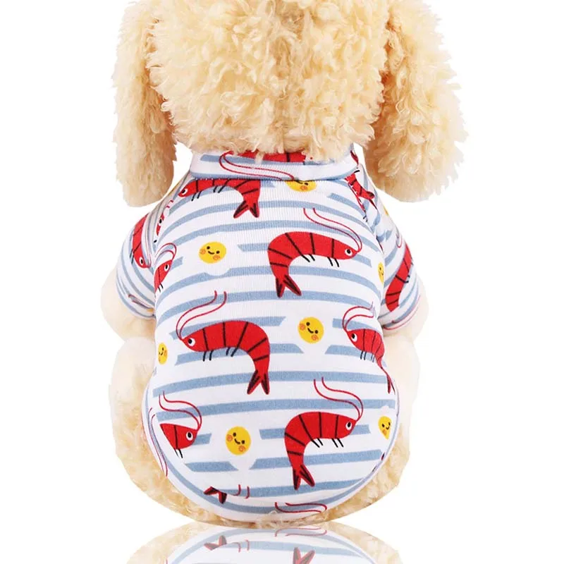Dog Clothes Winter Warm Pet Dog Jacket Coat Puppy Printed Avocado Pattern Christmas Clothing for Small Medium Dogs XS-2XL