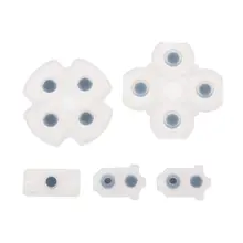 Para playstation 4 controlador ps4 almofadas de borracha de silicone condutor para d ualshock 4 jds jdm 030 d almofada botões hx6a
