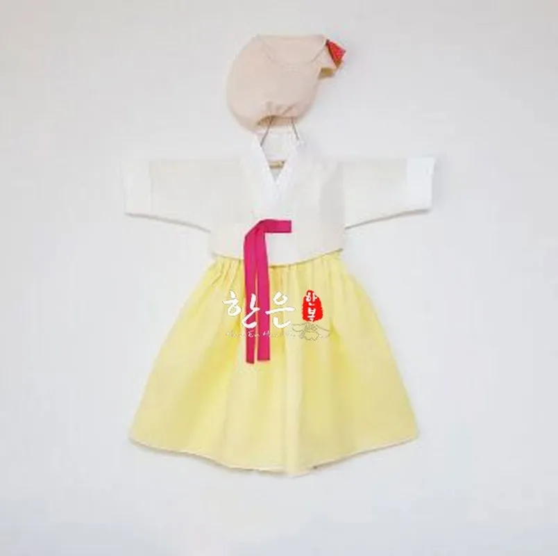 South Korea Imports Korean Clothing Fabric/Korean Female Baby Birthday Commemorates Korean Clothing Hangfu Gift