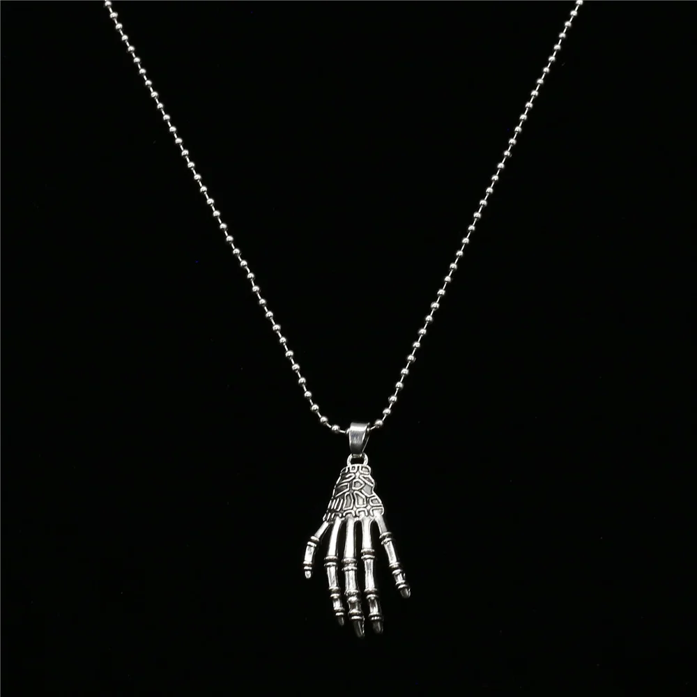 Color 22 New Male Punk Long Custom Sweater Chain Choker Necklace Music Note Angel Wing Feather Pendant Necklace Men Women Jewelry - Окраска металла: Color 22