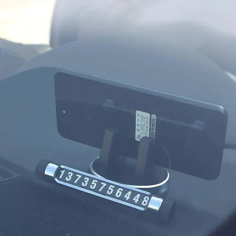 Car Parking Card Luminous Numbers Car Phone Holders