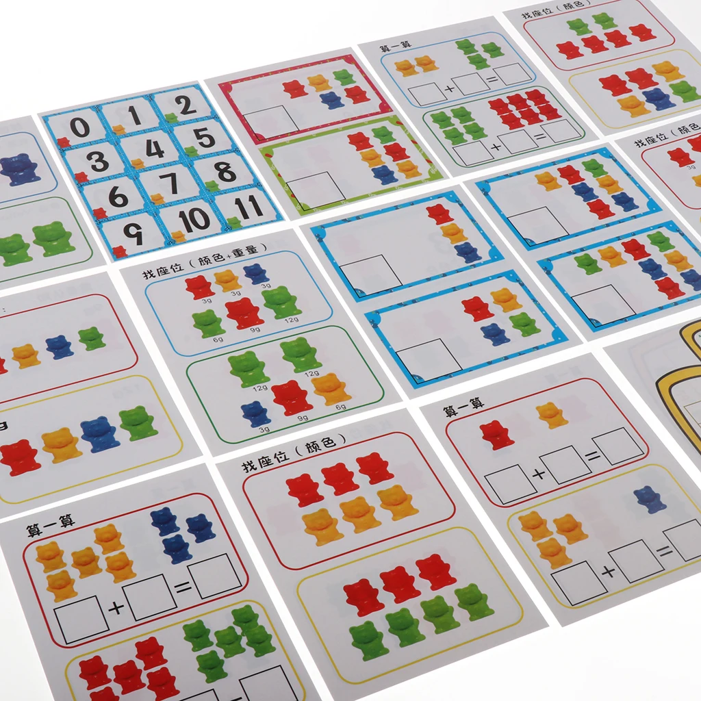 16pcs Learning Resources Bears Pattern Cards, Early Learning, Ages 3+