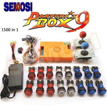 

1500 In 1/2500 In 1 Pandora Box 9/9D Arcade DIY Kit with Arcade LED Push Button 5Pin Joystick for Game Console Machine
