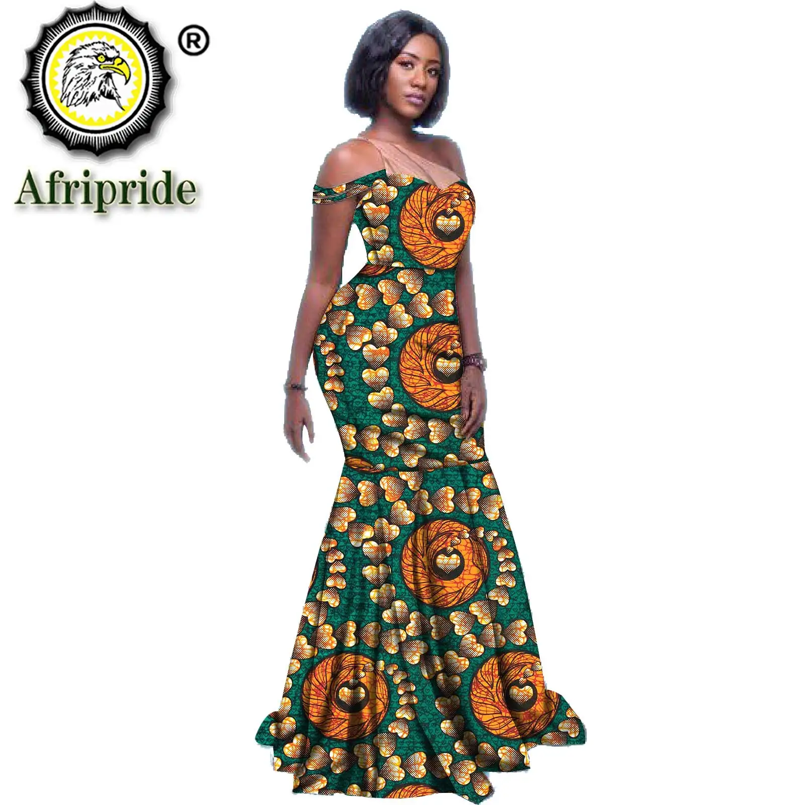 Длинные платья макси в африканском стиле для женщин наряд с принтом Анкары
