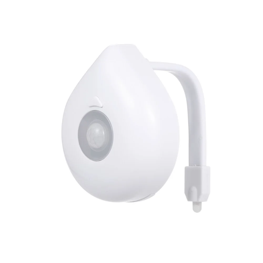 8 Colors Motion Activated LED Toilet Nightlight Washroom Light Sensitive Battery-operated Lamp | Дом и сад