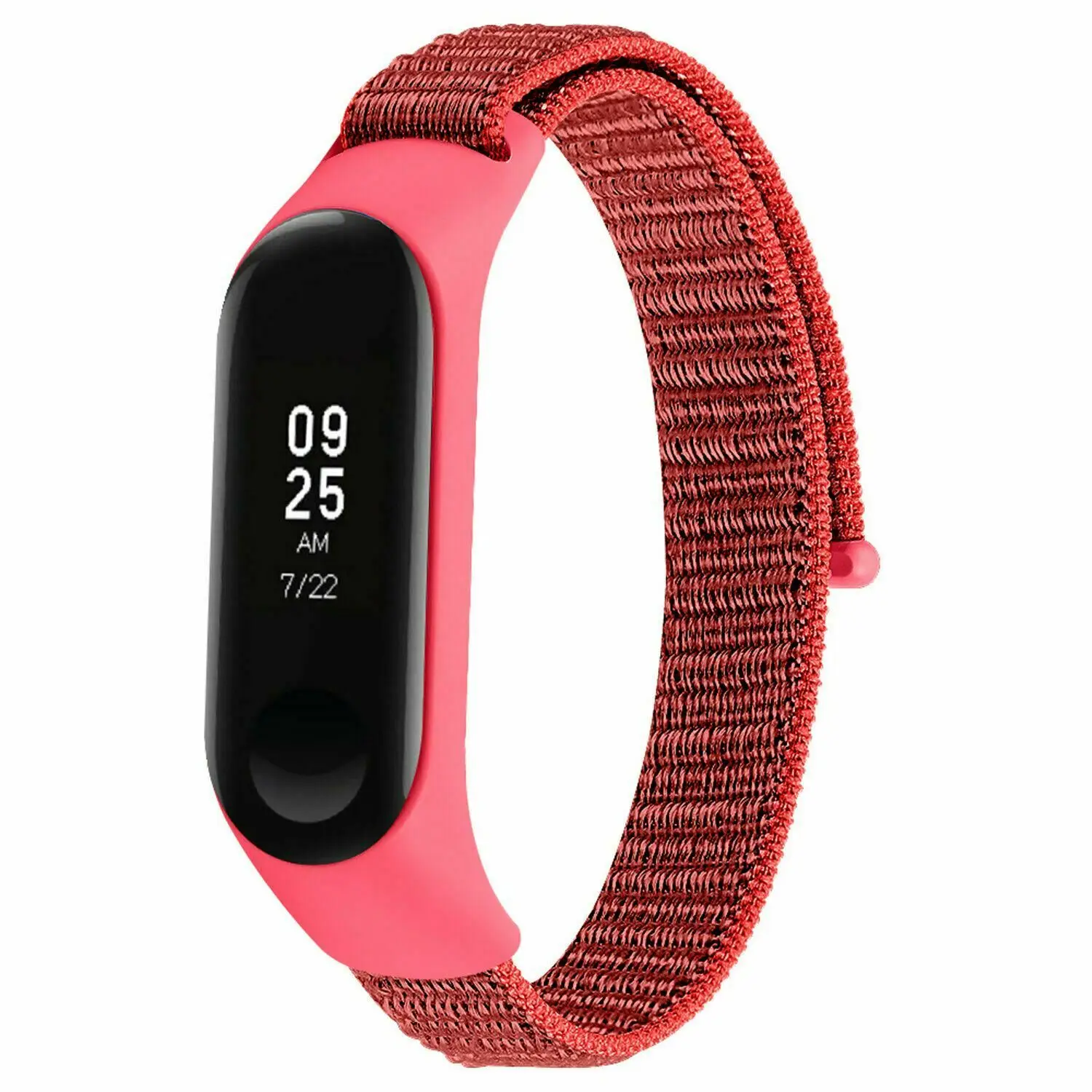 ZG Red Чехол-бампер, тканый нейлоновый ремешок с петлей для Xiaomi mi Band 4 mi Band 3/4, умный чехол с браслетом, сменный ремешок на запястье - Цвет ремешка: ZG Red