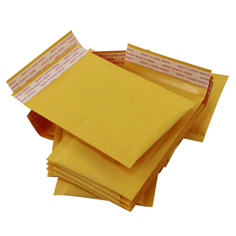 10x Пузырьковые почтовые конверты, мягкие конверты, упаковочные пакеты для доставки, крафт-Пузырьковые почтовые конверты, 140*160 мм
