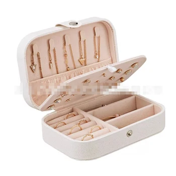 

Small Fresh Creative Earring Plate Jewelry Box Earring Ring Multifunctional Storage Box Multi-function Portable Dressing Case
