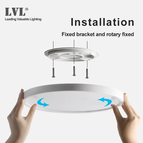 LED 천장 조명 밝기 조절 12W 18W 24W 32W 220V 3 색 조절 가능, 침실 거실 욕실 현대 천장 램프 2