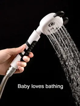 

TENMIU Toilet Water Heater, Shower Head, Shower Head, Shower Head, Shower Head Bath Ball Non Mark Applique Spray Rack Aluminum