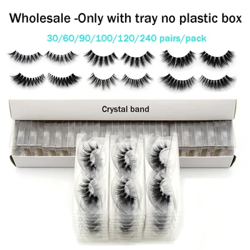 

30/60/90/100/120/240pairs/pack Visofree mink eyelashes bulk Natural lashes Reusable makeup False Eyelashes Faux cils wholesale