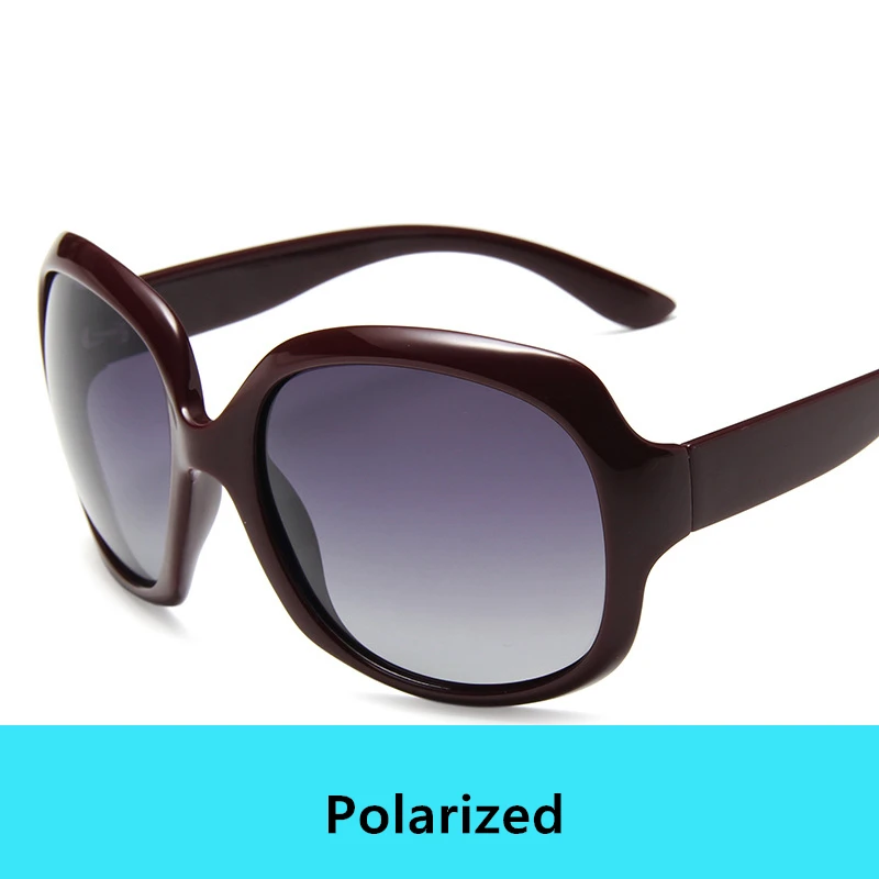 Polarized Dark Red Роскошные поляризованные солнцезащитные очки для женщин, винтажные брендовые дизайнерские высококачественные Овальные Солнцезащитные очки для женщин, модные женские солнцезащитные очки для вождения - Цвет линз: Polarized Dark Red
