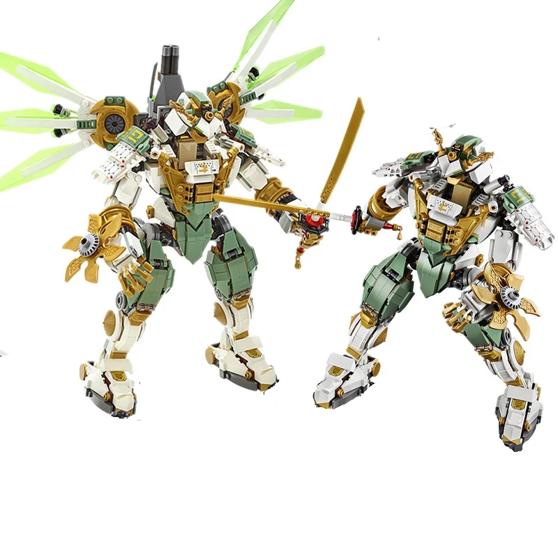 Ninjagoo совместимые Lepins 70676 Lloyd's Titan Mech Spinjitzu модель классического фильма ninjagoo