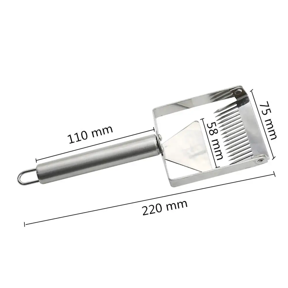 Stainless Steel Wooden Handle Needle Type Honey Scraper Cutting Honey Comb Knife Scraping Shovels Beekeeping Beekeeper Supplies beekeeping tools beekeeping accessories beekeeping knife