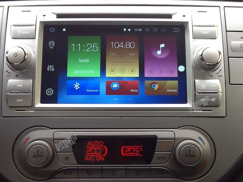 Discount IPS Car Multimedia Player GPS Android 9 2 Din For Ford/Mondeo/Focus/Transit/C-MAX Auto Radio Bluetooth DVR Autoradio DSP DVD DVR 1