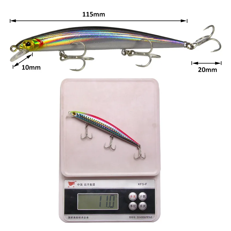 Приманки Minnow 3D воблер с глазками для плавания рыболовная приманка 11 5 см г sahte yemler