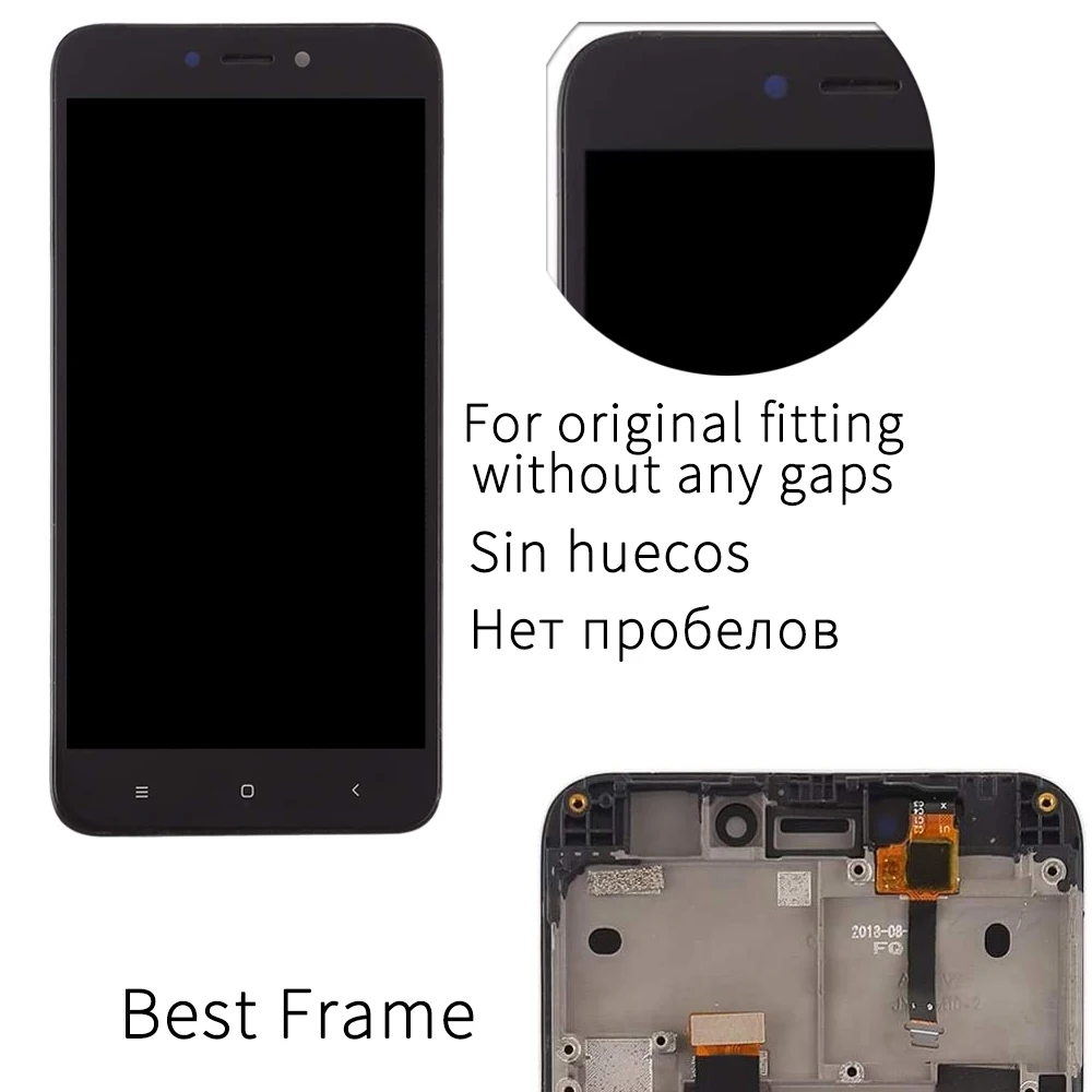 Оригинальный сенсорный ЖК экран для Xiaomi Redmi 4X 4A дигитайзер в сборе замена с рамкой