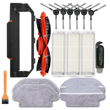 

for XIAOMI MIJIA ing Mopping Robot Vacuum Cleaner STYJ02YM Main Brush Side Brush HEPA Filter Mop Water Tank, 16PCS