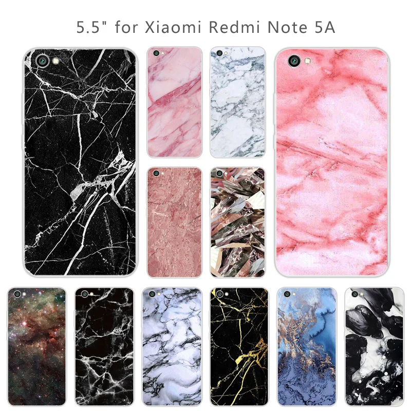 5 дюймовый чехол для телефона Xiaomi RedMi Примечание 5A Coque DIY узор TPU прозрачная задняя