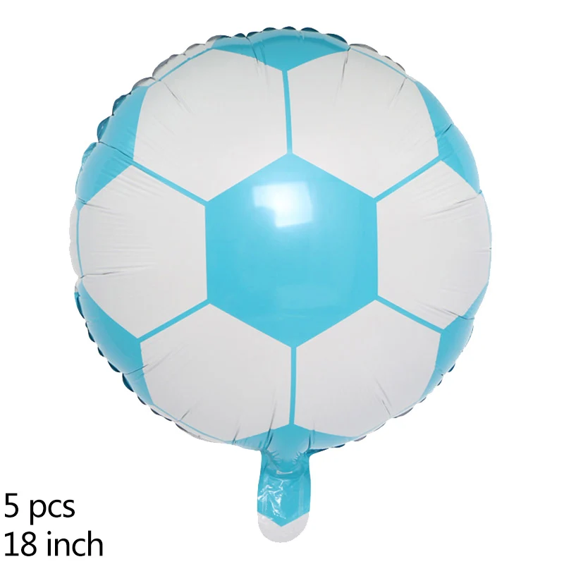 blue foil balloon Футбольная тематическая вечеринка, набор посуды, бумажные тарелки, скатерть, чашки, Подарочная коробка, детский душ, принадлежности для вечеринки на день рождения, декор для детей - Цвет: blue foil balloon