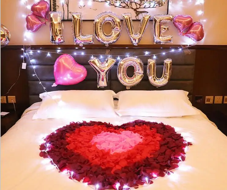 500PCS / Lot Simulation Rose Petals Wedding Decoration Dekoracje Weselne Casamento rozenblaadjes