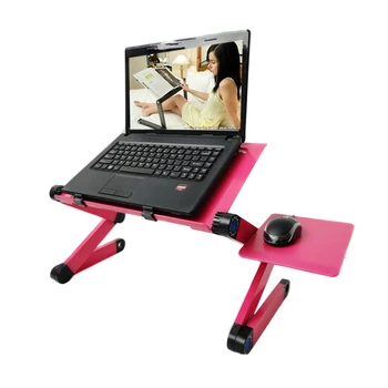 

Laptop Table Adjustable Portable Laptop Notebook Stand Reading Holder with Large Cooling Fan & Mouse Pad YU-Home