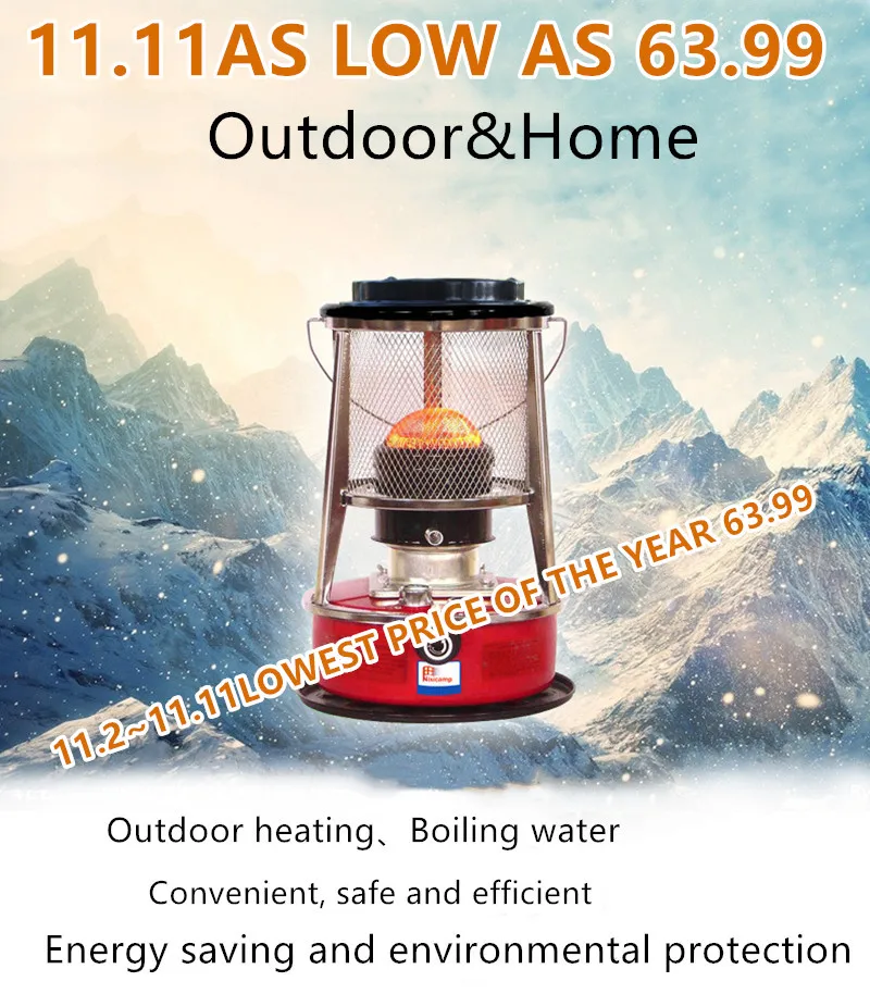 

Camping kerosene stove Protable kerosene heater ice fishing Camping stove heating barbecue stove Household