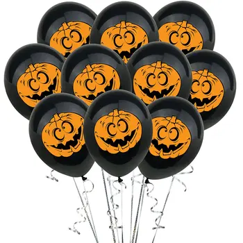 

Halloween Balloon Ghost Festival Pumpkin Head Decoration 12 Inch Thick Latex Balloon Children'S Holiday Party