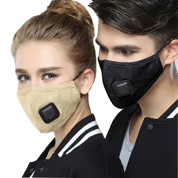 

Wecan Fabric mouth face mask PM2.5 mascaras Anti Haze/Anti dust masks Respirator With 10pcs Carbon Filter Respirator Black Mask