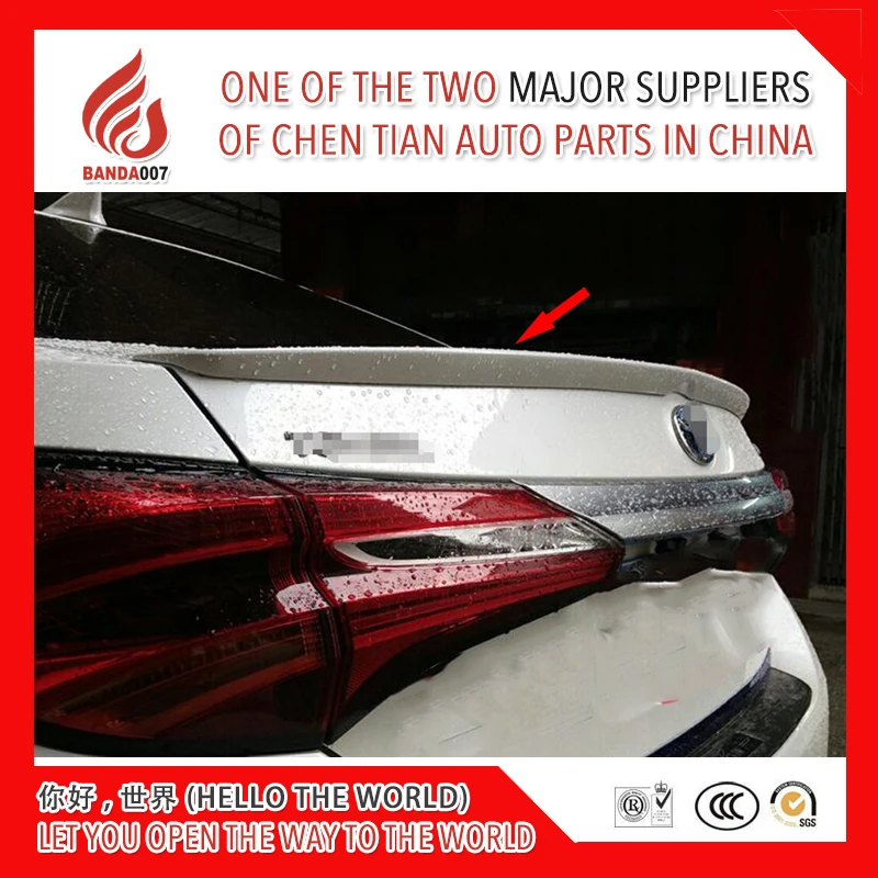 

High quality ABS car rear lip spoiler for Corolla 2014 2015 2016 2017 2018 lip spoiler