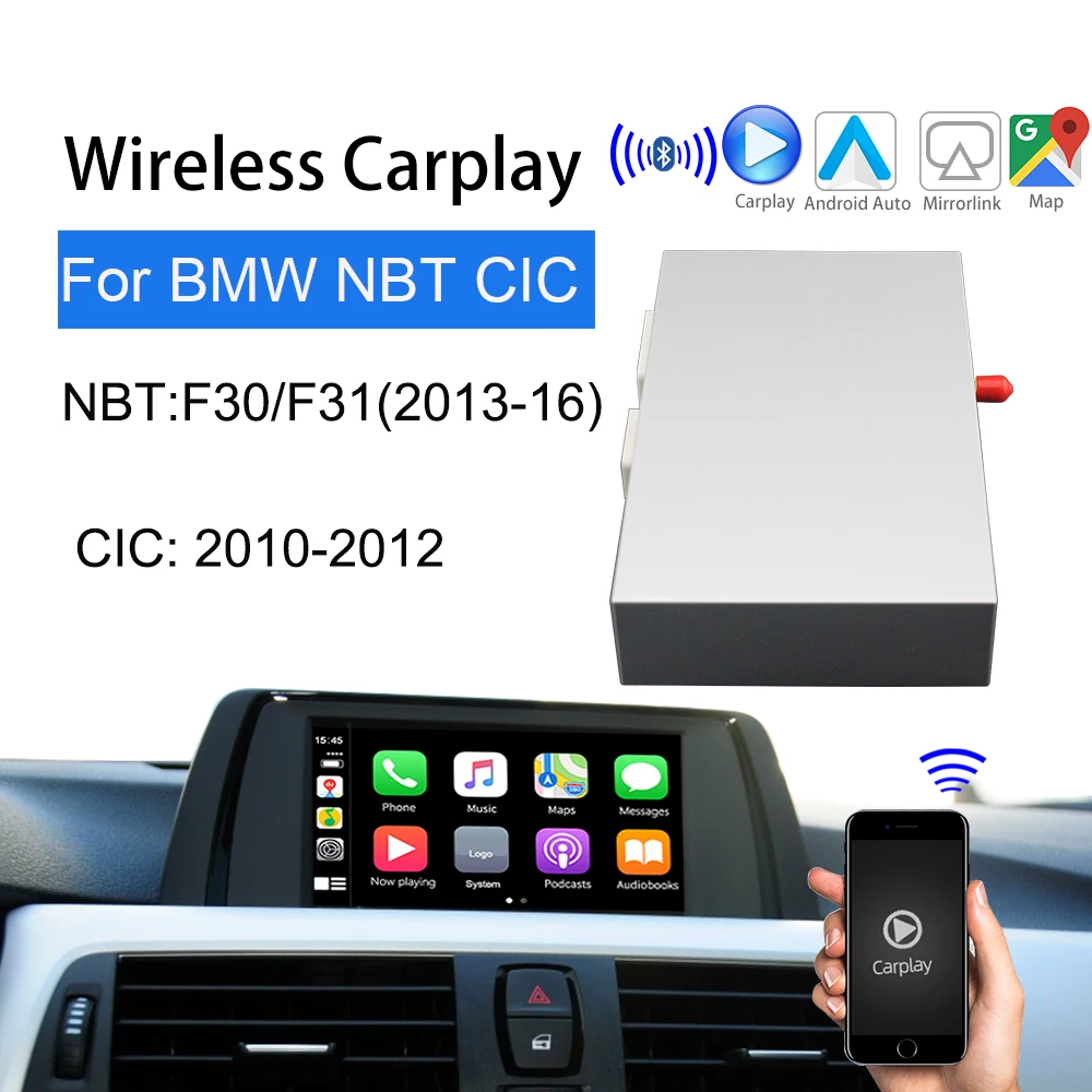 6-Wifi  Wireless Apple Carplay Support Back up camera Interface MuItimedia Android Auto For F31 F34 F35 BMW F30 CIC NBT MMI System
