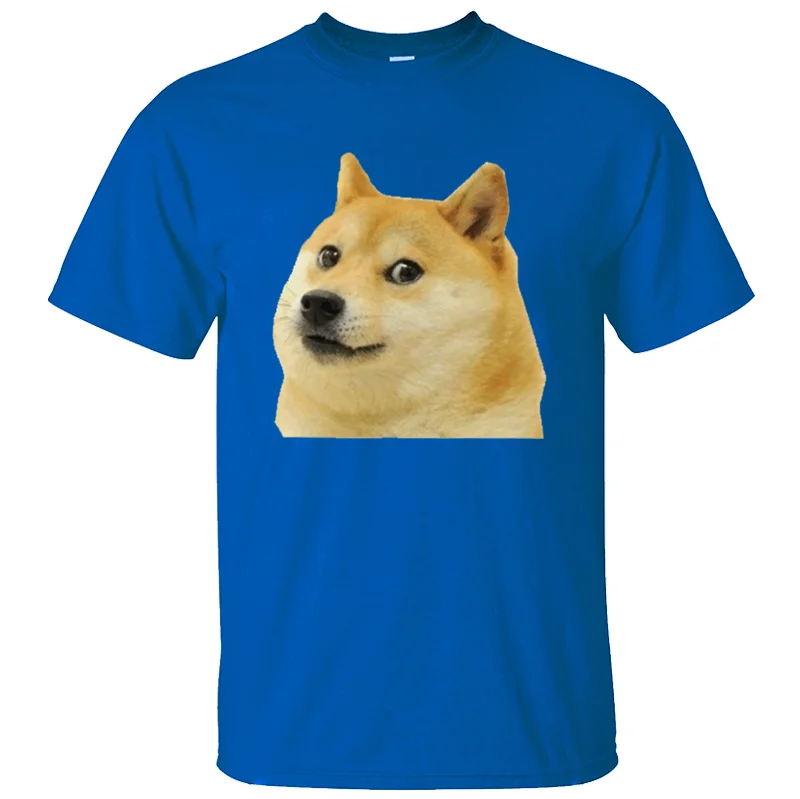 Принт Humor doge футболка для мужчин одежда большой размер S~ 5xl уникальная мужская футболка хлопок против морщин хип-хоп Топ