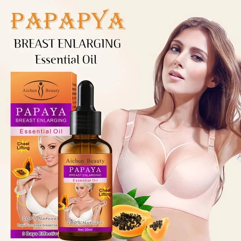 

Breast Enhancement Oil Enlargement Lifting Firming Whitening Moisturizing Anti-Wrinkle Preventing Sagging Papaya Body Skin Care