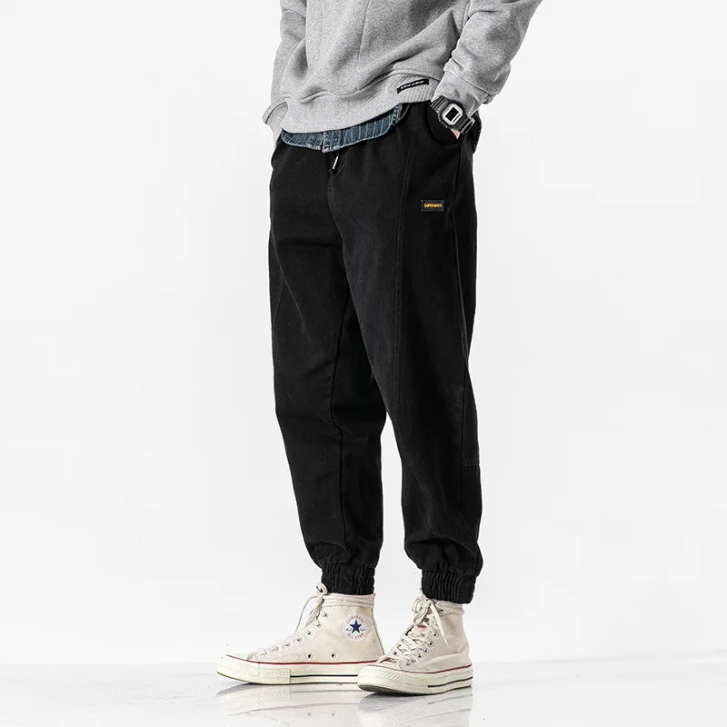 

Northern Boundary Men'S Wear 2020 Spring New Style Japanese-style Irregular Segmentation Ankle Banded Pants