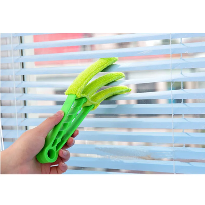 Микрофибра съемные оконные щётка для чистки с зажимом Бытовая тряпка жалюзи