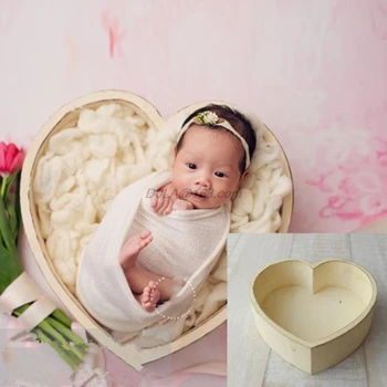 wooden basket for baby photoshoot