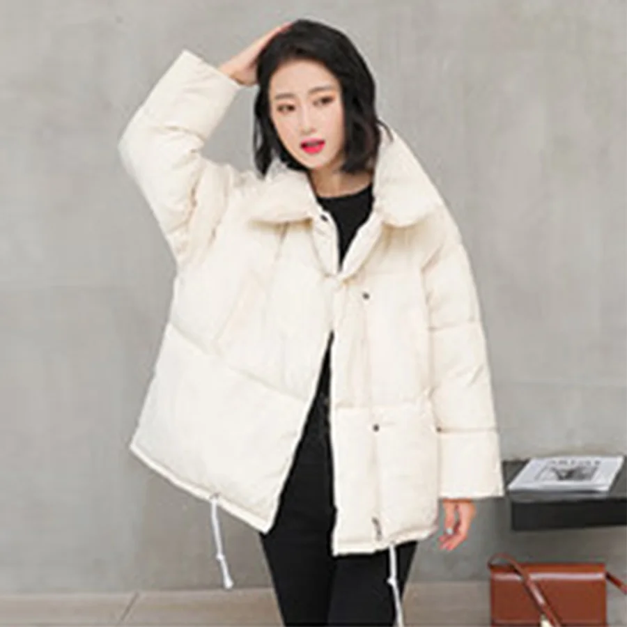 

Thick Winter Jacket Women Simple Loose Long Sleeve Oversized Coat Woman Fashion Warm Slim Plus Size Coats Female Casaco Feminino