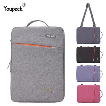 

FOPATI Laptop Sleeve Bag 15.6 15 14 13 12 11.6 inch Waterproof Notebook Case Shoulder Messenger Bag for Men Wome Briefcase