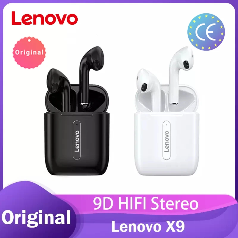 Беспроводные наушники Lenovo X9 Bluetooth V5.0 гарнитура с сенсорным управлением