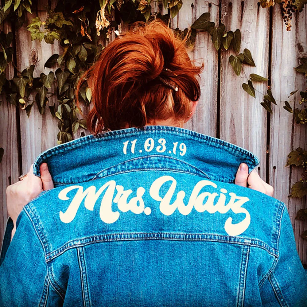 Personalized Wedding Date Jacket Bride 
